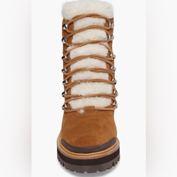 Marc Fisher Izzie Genuine Shearling Lug Sole Boot - Picture 4 of 11